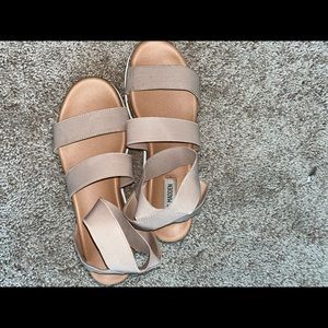 nude steve madden sandals